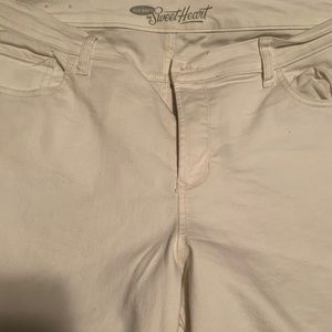 Old navy, size 16 sweetheart white jeans